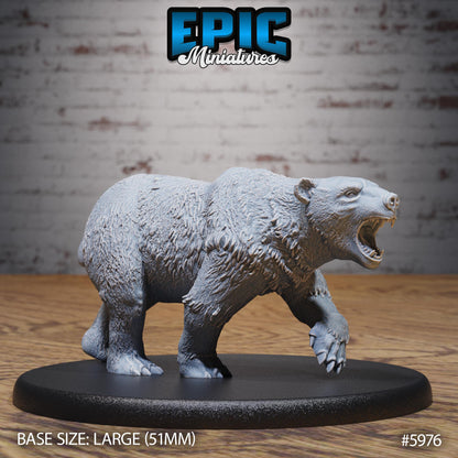 Polar Bear - Resin Miniature - Tabletop miniature - Fantasy Miniature - 32mm - D&D - Sci-fi Miniature