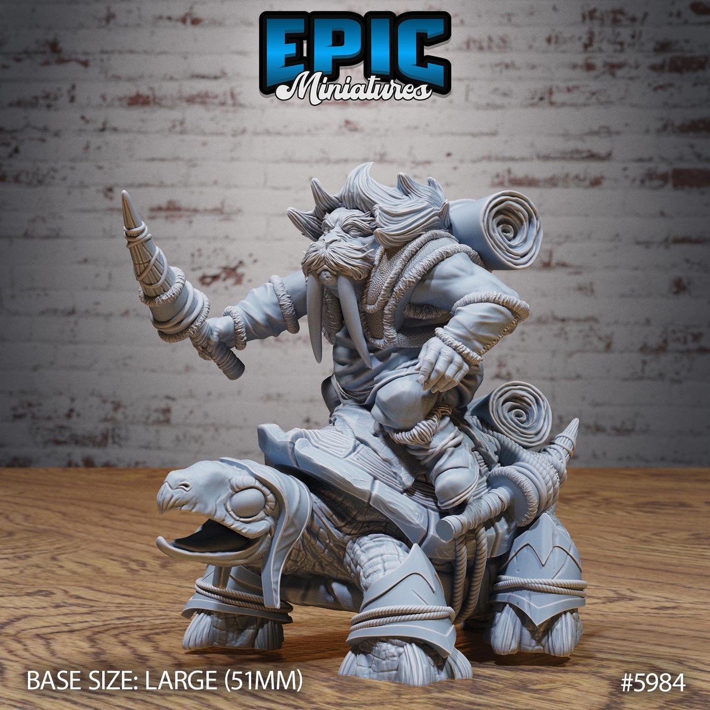 Walrus Folk - Resin Miniature - Tabletop miniature - Fantasy Miniature - 32mm - D&D - Sci-fi Miniature