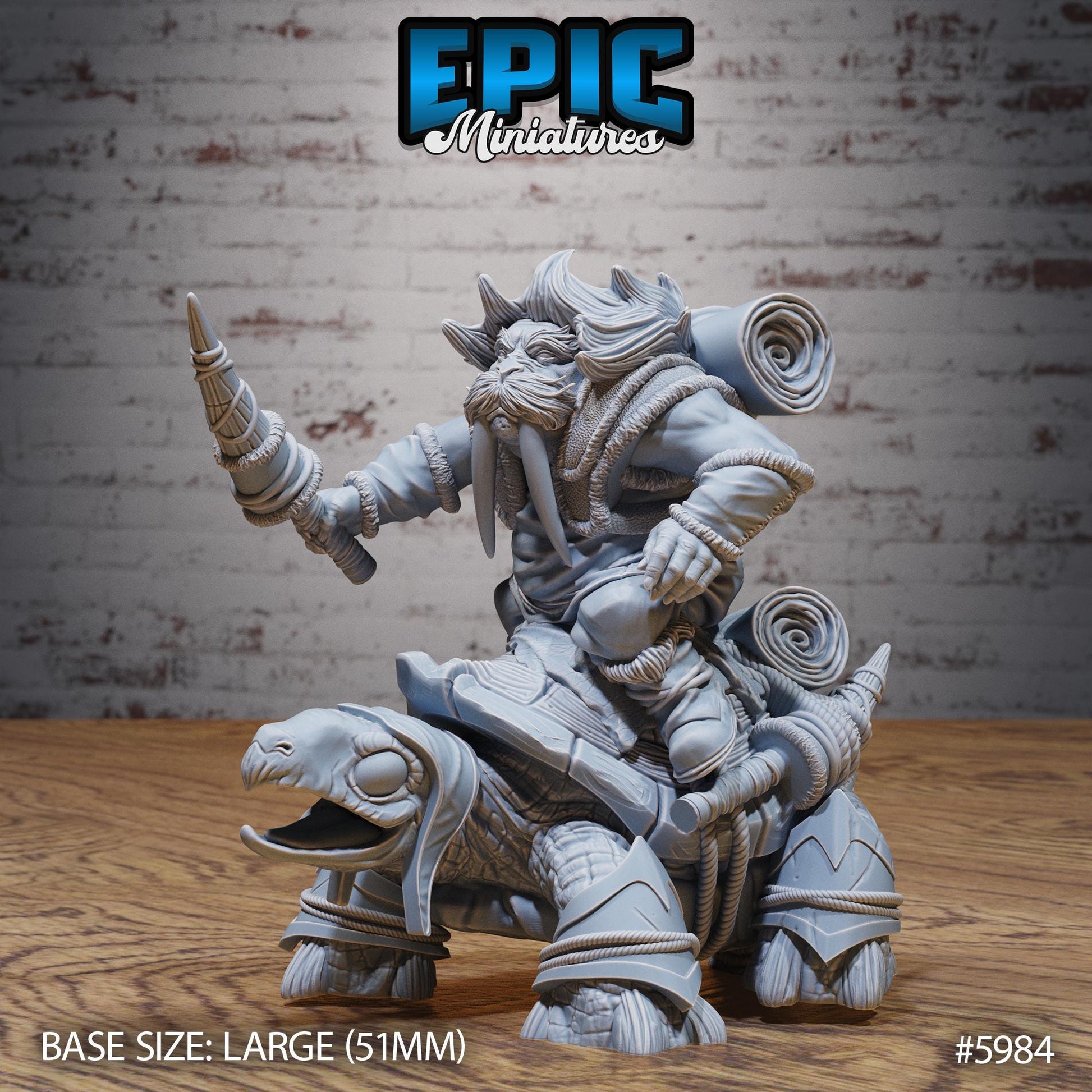 Walrus Folk - Resin Miniature - Tabletop miniature - Fantasy Miniature - 32mm - D&D - Sci-fi Miniature