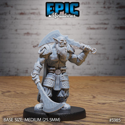 Orc Chief - Resin Miniature - Tabletop miniature - Fantasy Miniature - 32mm - D&D - Sci-fi Miniature