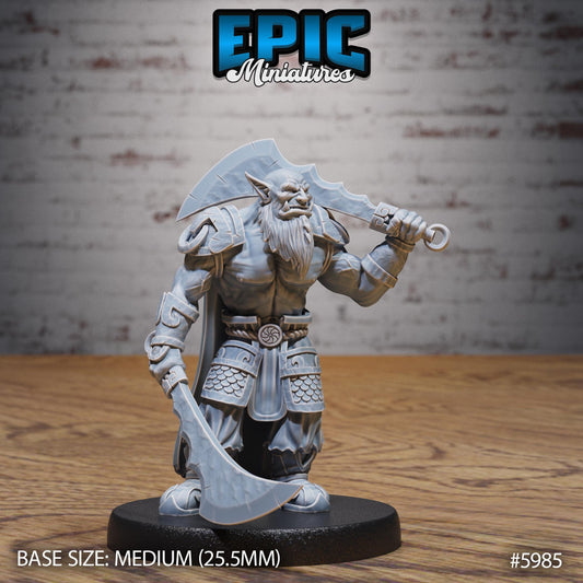 Orc Chief - Resin Miniature - Tabletop miniature - Fantasy Miniature - 32mm - D&D - Sci-fi Miniature