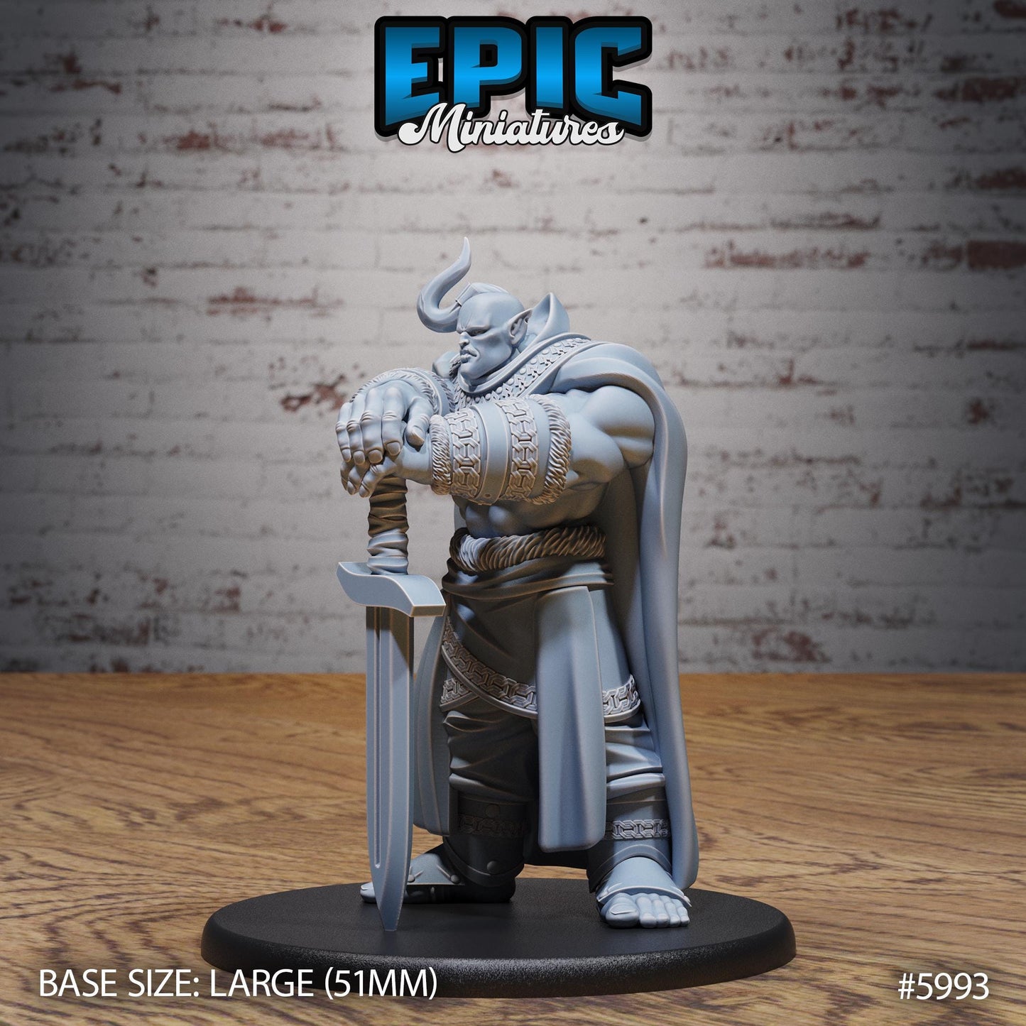Ogrillon brute - Resin Miniature - Tabletop miniature - Fantasy Miniature - 32mm - D&D - Sci-fi Miniature