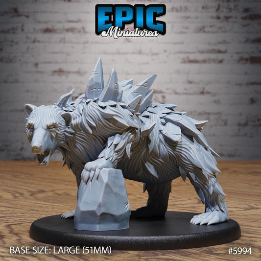 Magic Forest Bear - Resin Miniature - Tabletop miniature - Fantasy Miniature - 32mm - D&D - Sci-fi Miniature