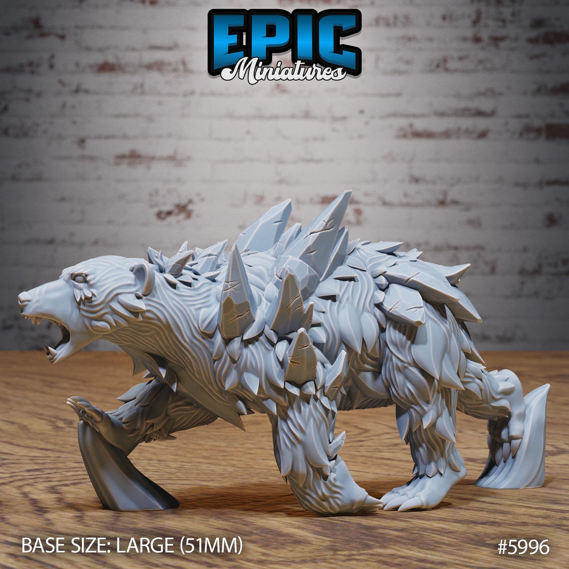 Magic Forest Bear - Resin Miniature - Tabletop miniature - Fantasy Miniature - 32mm - D&D - Sci-fi Miniature