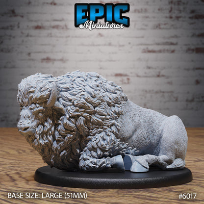Bison - Resin Miniature - Tabletop miniature - Fantasy Miniature - 32mm - D&D - Sci-fi Miniature