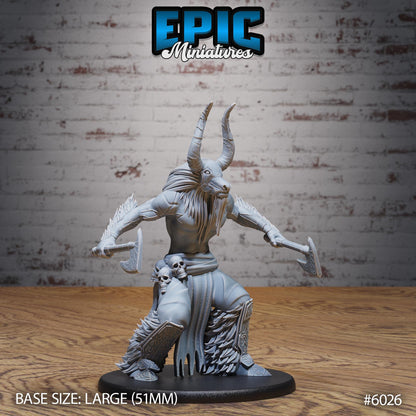 Bull Spirit - Resin Miniature - Tabletop miniature - Fantasy Miniature - 32mm - D&D - Sci-fi Miniature