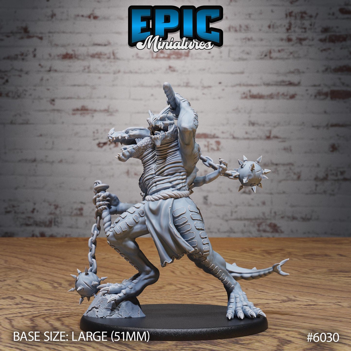Lizard folk - Resin Miniature - Tabletop miniature - Fantasy Miniature - 32mm - D&D - Sci-fi Miniature