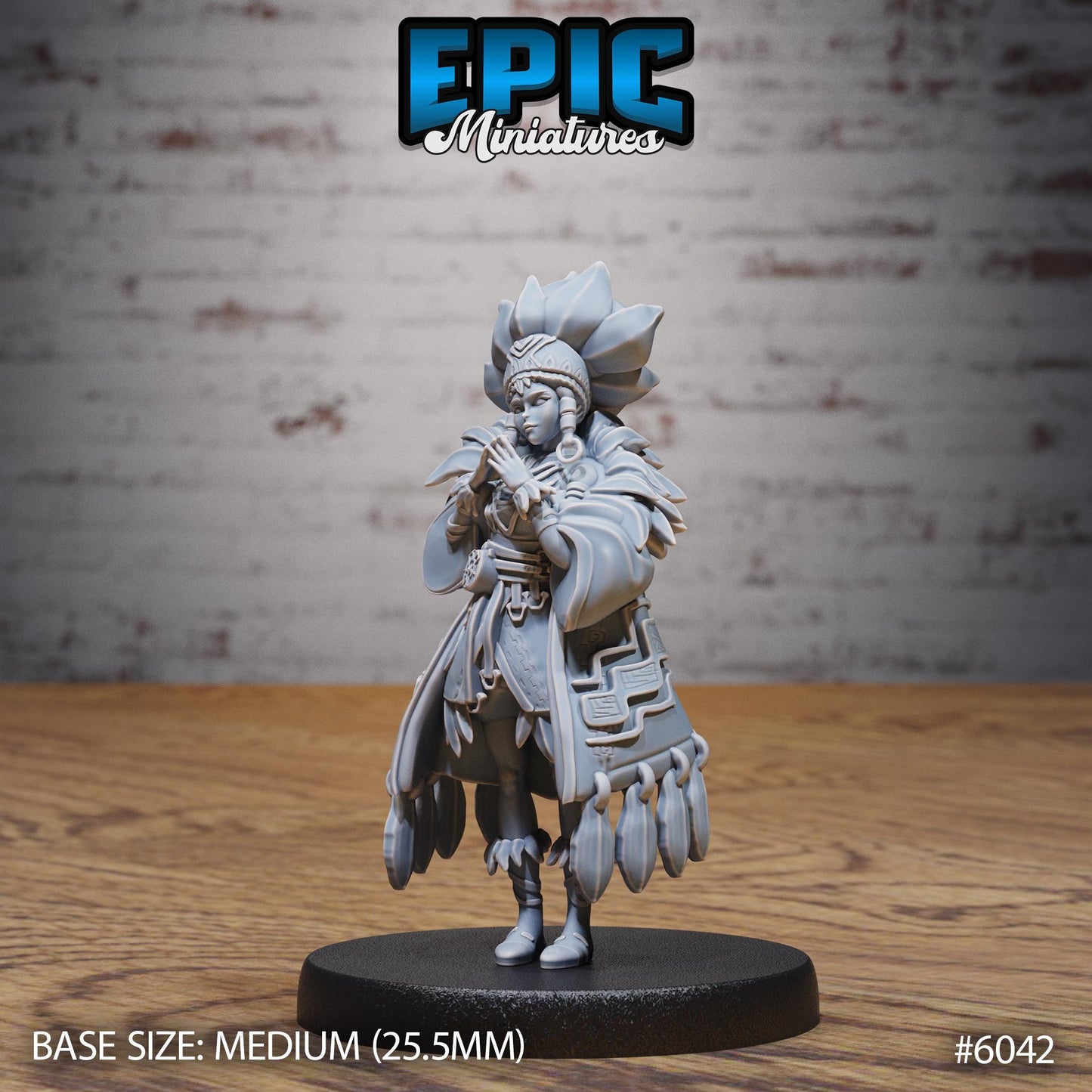 Native Princess - Resin Miniature - Tabletop miniature - Fantasy Miniature - 32mm - D&D - Sci-fi Miniature