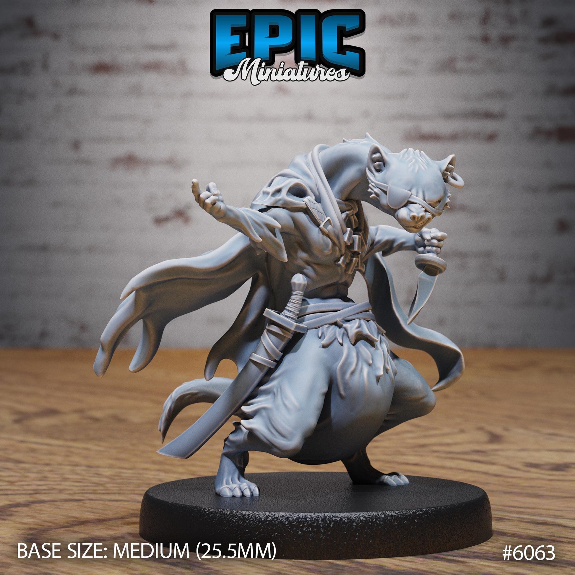 Otterfolk Pirate - Resin Miniature - Tabletop miniature - Fantasy Miniature - 32mm - D&D - Sci-fi Miniature