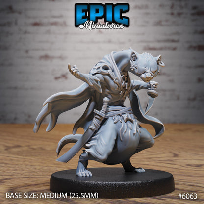 Otterfolk Pirate - Resin Miniature - Tabletop miniature - Fantasy Miniature - 32mm - D&D - Sci-fi Miniature