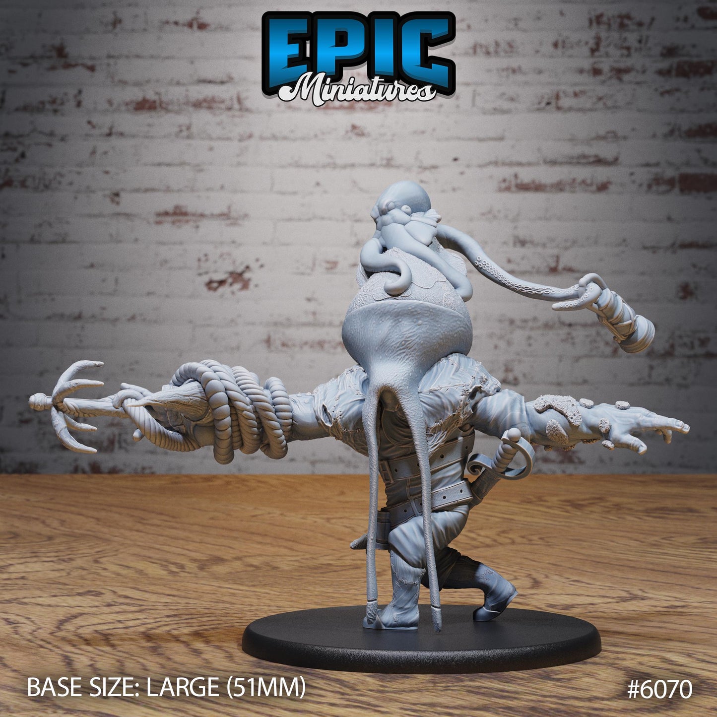 Squidman Hulk - Resin Miniature - Tabletop miniature - Fantasy Miniature - 32mm - D&D - Sci-fi Miniature