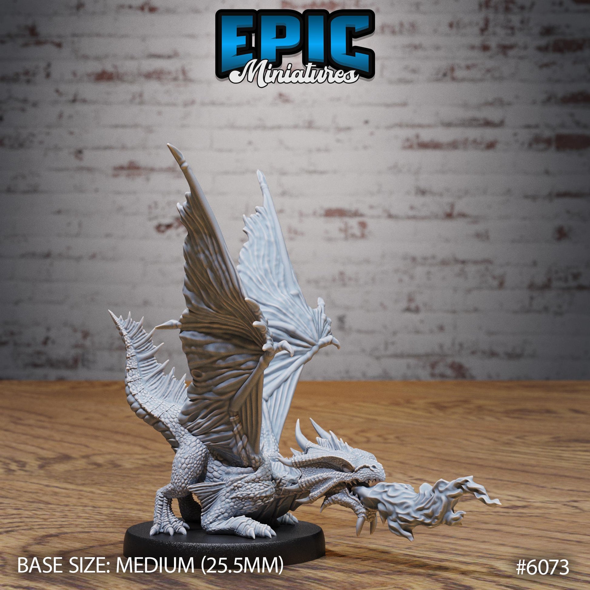 Bronze Dragon - Resin Miniature - Tabletop miniature - Fantasy Miniature - 32mm - D&D - Sci-fi Miniature