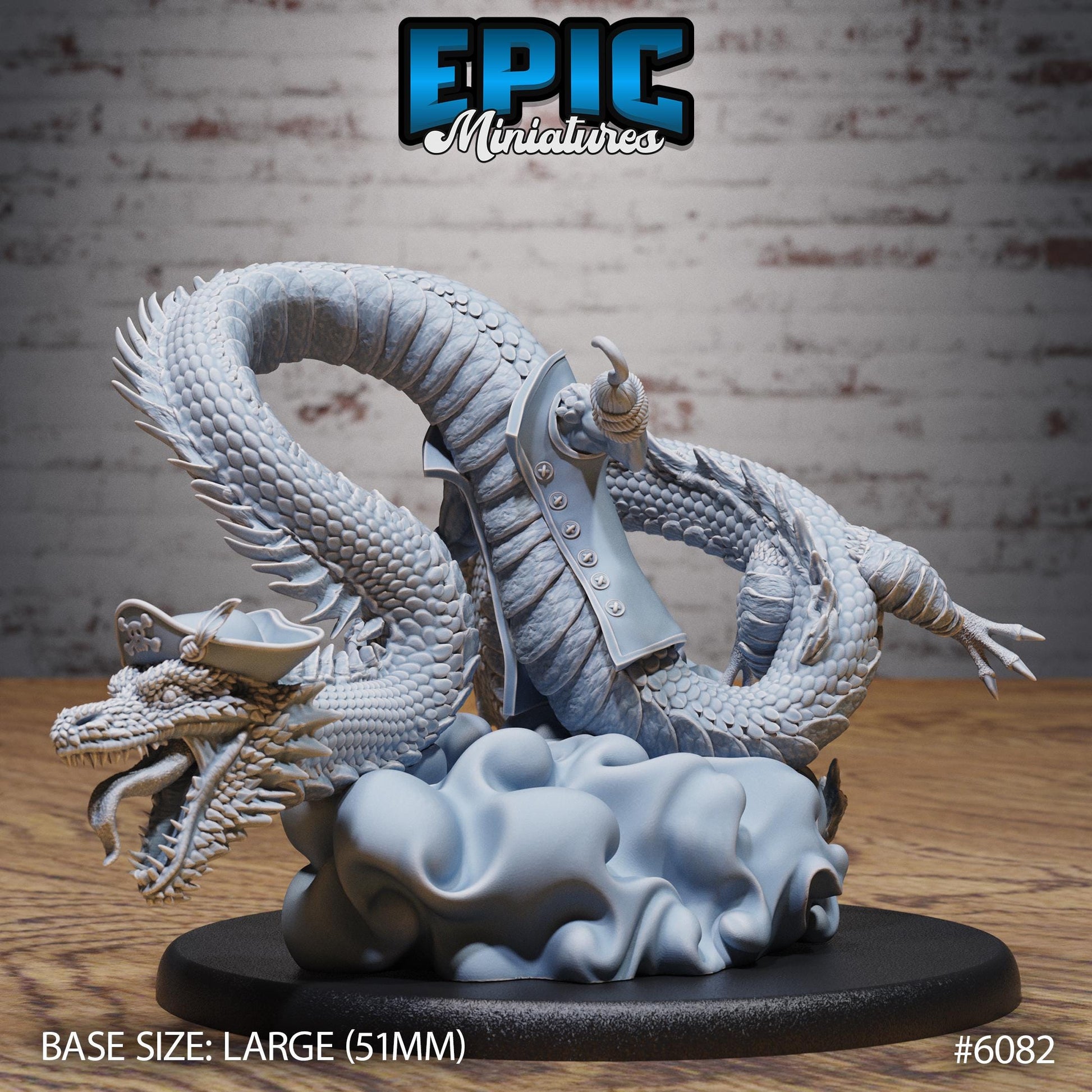 Sea Serpent Pirate - Resin Miniature - Tabletop miniature - Fantasy Miniature - 32mm - D&D - Sci-fi Miniature