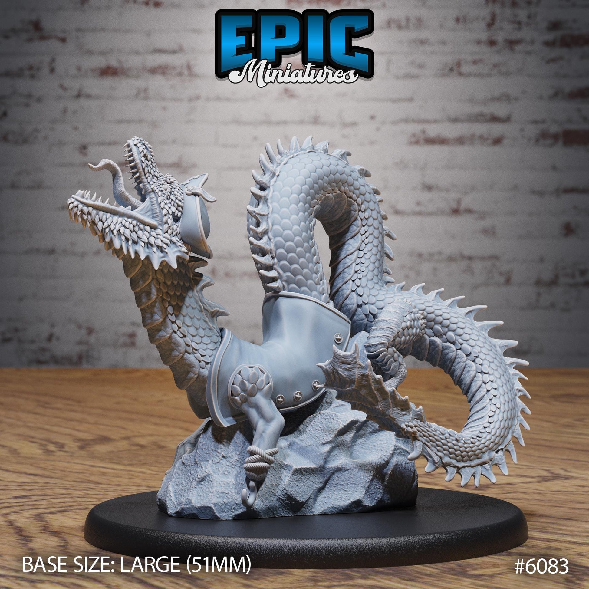 Sea Serpent Pirate - Resin Miniature - Tabletop miniature - Fantasy Miniature - 32mm - D&D - Sci-fi Miniature