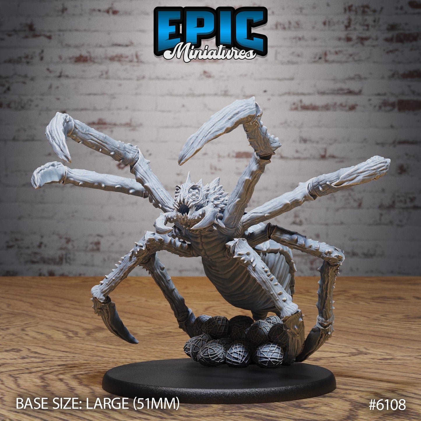 Bebilith Spiders - Resin Miniature - Tabletop miniature - Fantasy Miniature - 32mm - D&D - Sci-fi Miniature