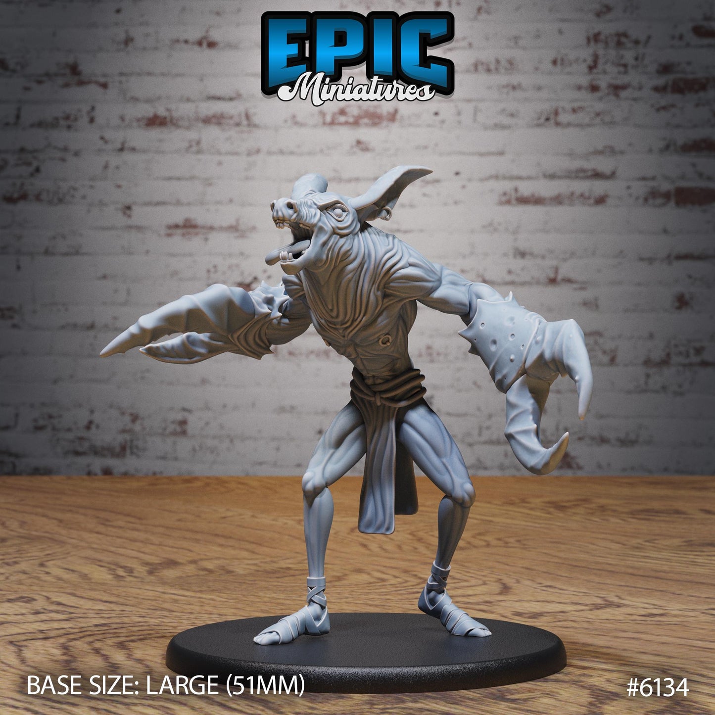 Doncrab Demon - Resin Miniature - Tabletop miniature - Fantasy Miniature - 32mm - D&D - Sci-fi Miniature