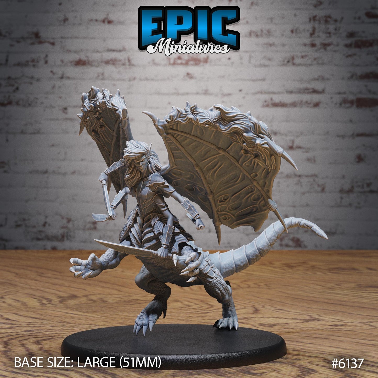 Ymeri Inferno - Resin Miniature - Tabletop miniature - Fantasy Miniature - 32mm - D&D - Sci-fi Miniature