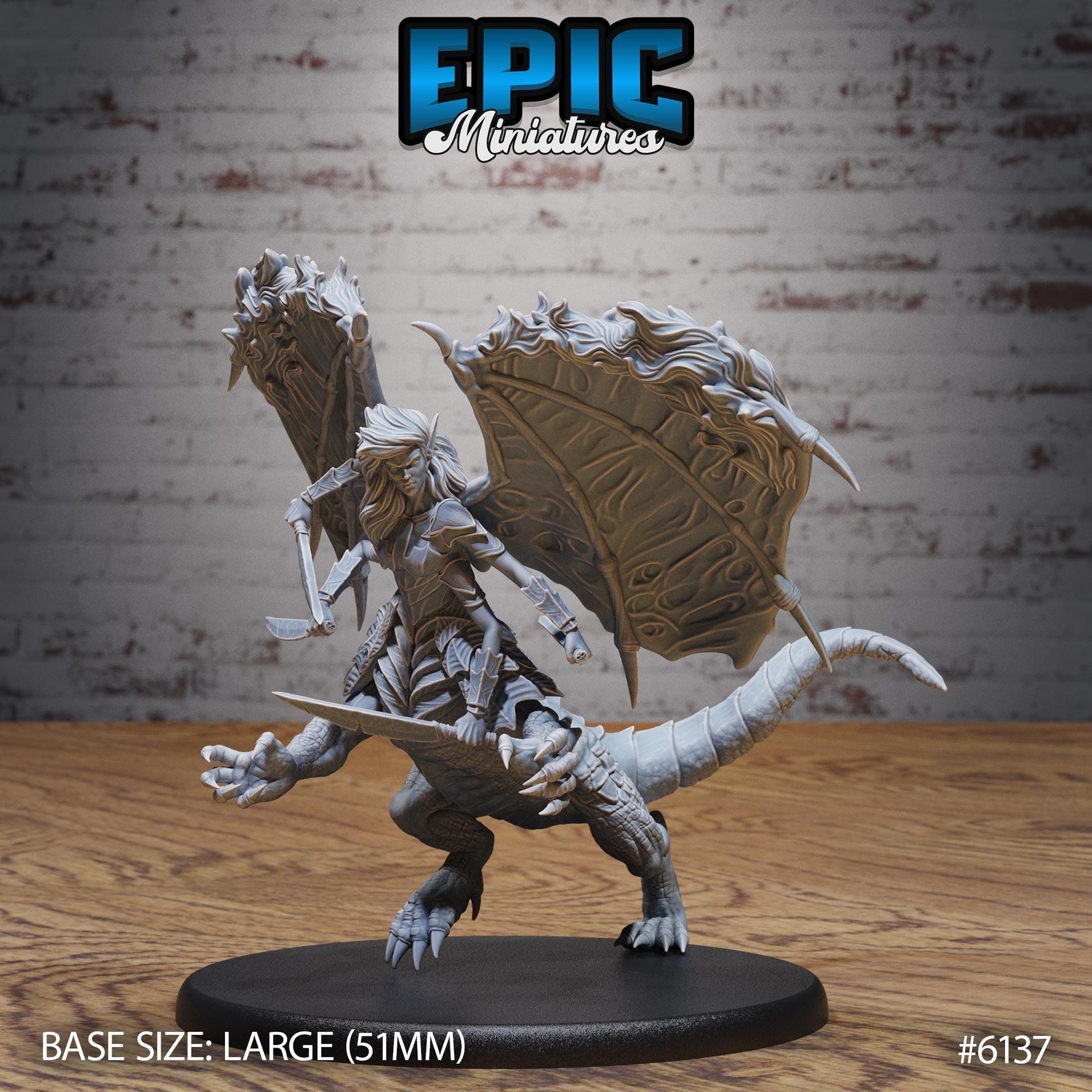 Ymeri Inferno - Resin Miniature - Tabletop miniature - Fantasy Miniature - 32mm - D&D - Sci-fi Miniature