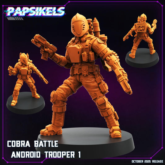 Cobra troopers - 3D Printed Miniature - Sci-fi Miniature - Tabletop Miniature - D&D - Papsikel