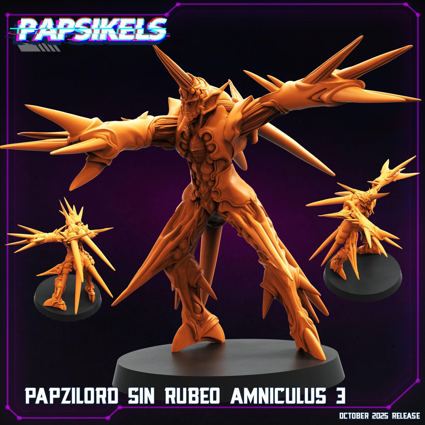 Papzilord Aminiculus - 3D Printed Miniature - Sci-fi Miniature - Tabletop Miniature - D&D - Papsikel