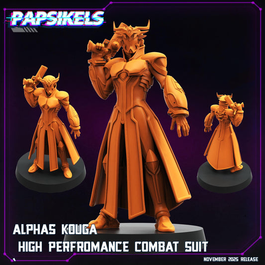 Alpha Kouga - Resin Miniature - Tabletop miniature - Fantasy Miniature - 32mm - D&D - Sci-fi Miniature - Papsikel