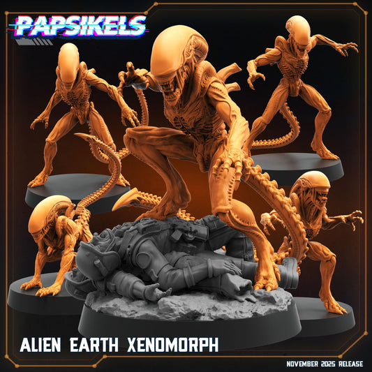 Aliens Xenoforms - Tabletop miniature - Fantasy - 32mm - D&D - Sc fi Papsikel