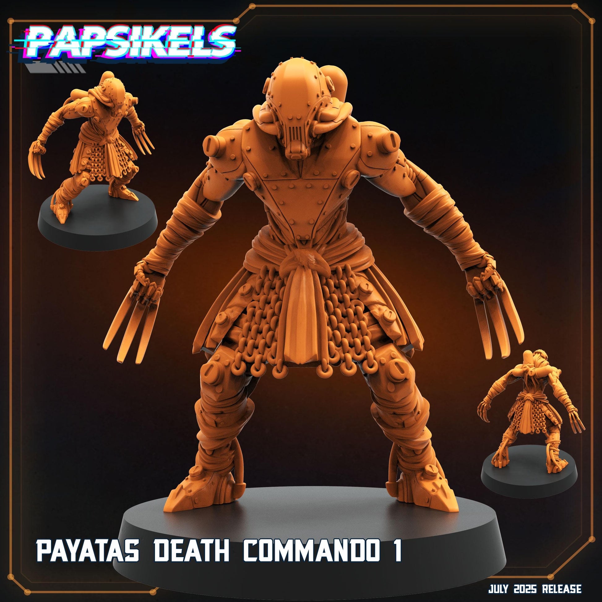 Payatas Death Commandos - Tabletop miniature - Fantasy - 32mm - D&D - Sci fi Papsikel