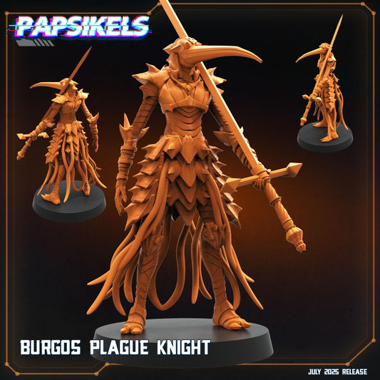Burgos Plague Knight - Tabletop miniature - Fantasy - 32mm - D&D - Sci fi Papsikel