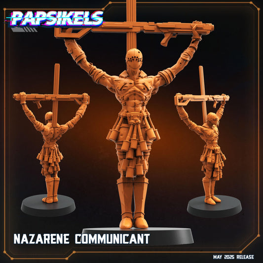 Nazarene Communicant - Tabletop miniature - Fantasy - 32mm - D&D - Sci fi Papsikel