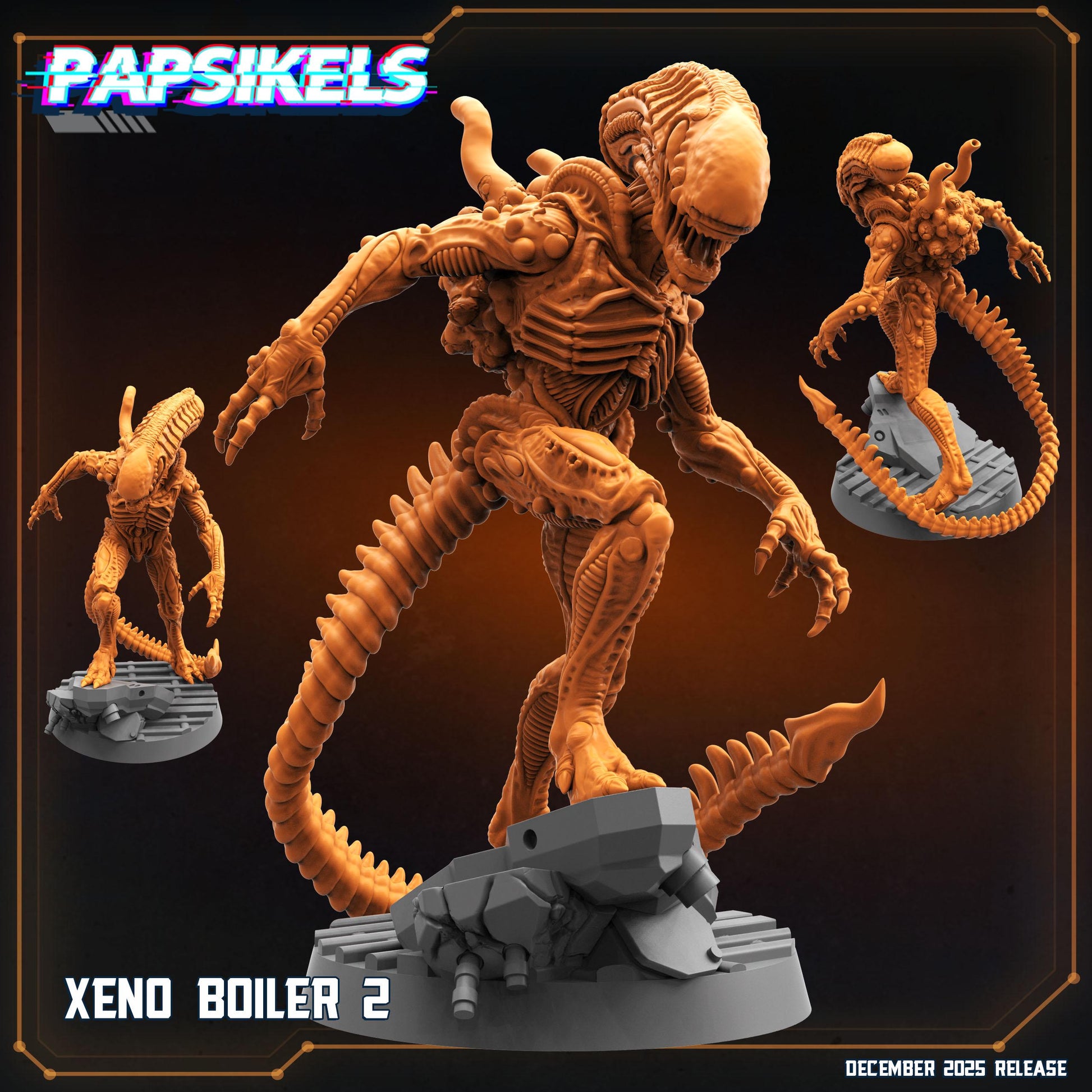 Xeno Boilers - Tabletop miniature - Fantasy - 32mm - D&D - Sc fi Papsikel