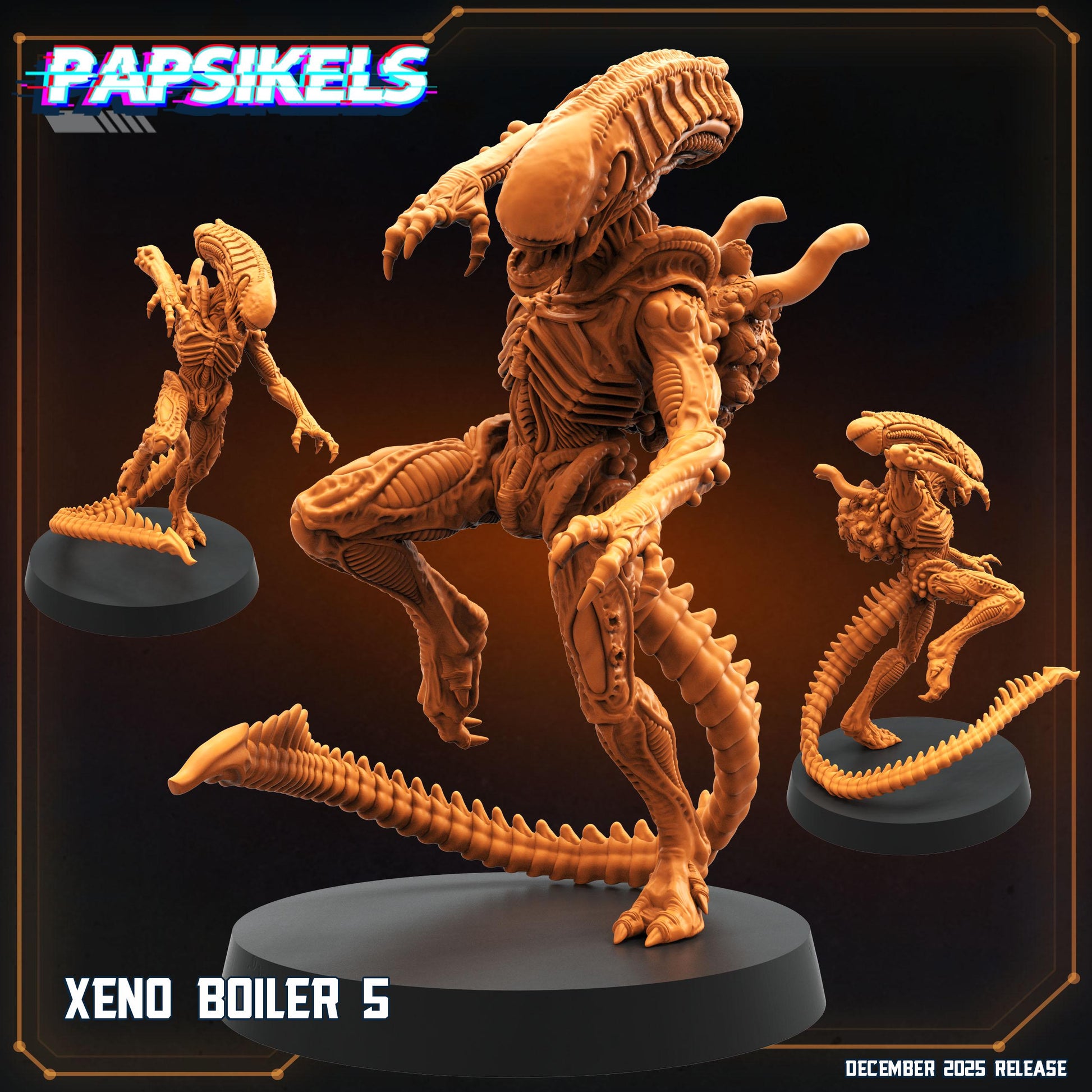 Xeno Boilers - Tabletop miniature - Fantasy - 32mm - D&D - Sc fi Papsikel