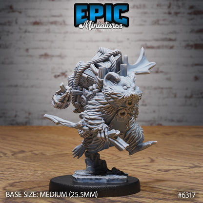 Adventurer Hamster - Resin Miniature - Tabletop miniature - Fantasy Miniature - 32mm - D&D - Sci-fi Miniature
