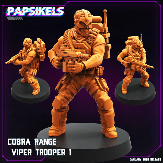 Cobra Range - 32mm Sci-fi Miniature - Papsikel