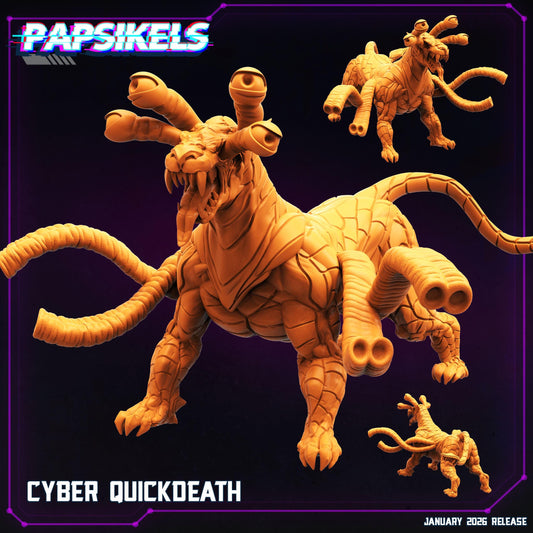 Cyber quickdeath - 32mm Sci-fi Miniature - Papsikel