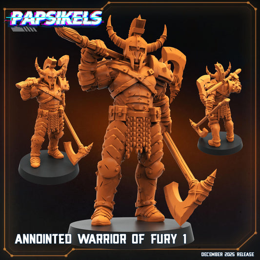 Warrior of fury - 32mm Sci-fi Miniature - Papsikel