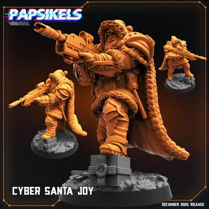 Cyber Santa - 32mm Sci-fi Miniature - Papsikel