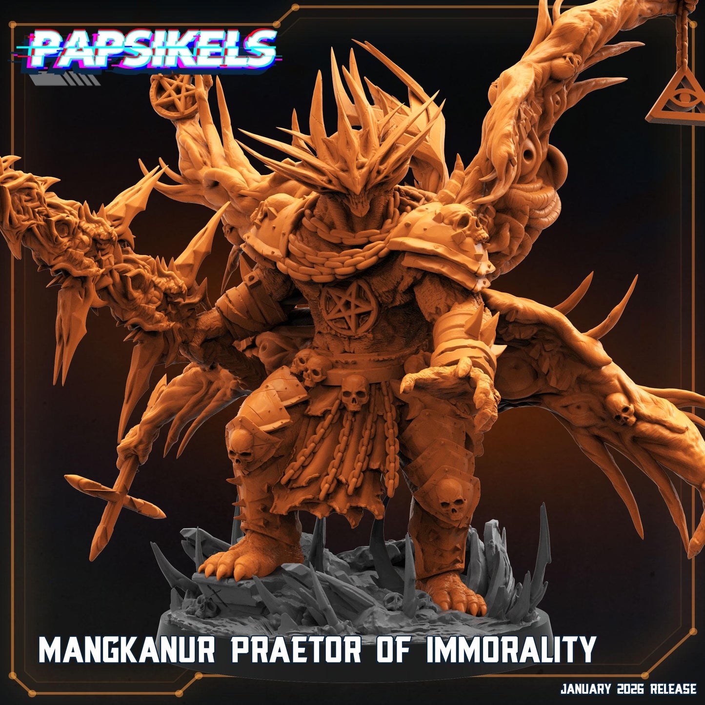 Mangkanur - 32mm Sci-fi Miniature - Papsikel