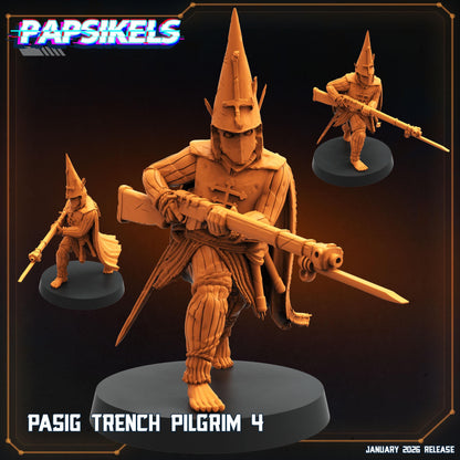 Trench Pilgrims - 32mm Sci-fi Miniature - Papsikel